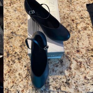 New women’s black high heel tap shoes